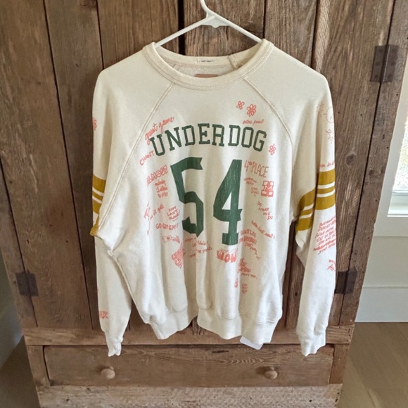 NWT MOTHER The Biggie Concert Raglan Sweatshirt XS xsmall $188 NEW - Picture 11 of 12